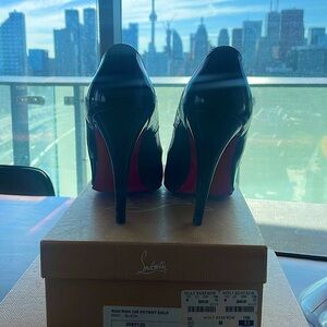 Authentic Christian Louboutin black pumps, size 8
